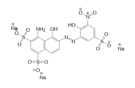 1,3-Naphthalenedisulfonic acid, 4-amino-5-hydroxy-6-[(2-hydroxy-3-nitro-5-sulfophenyl)azo]-, trisodium salt