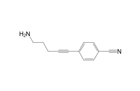 4-(5-Aminopent-1-ynyl)benzonitrile