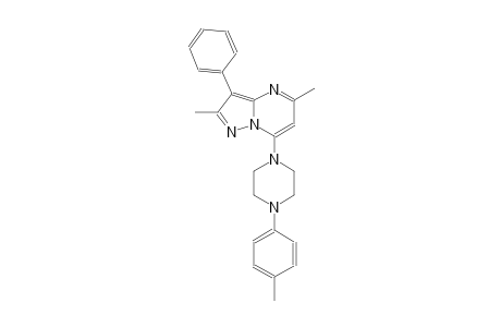 2,5-dimethyl-7-[4-(4-methylphenyl)-1-piperazinyl]-3-phenylpyrazolo[1,5-a]pyrimidine