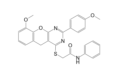 acetamide, 2-[[9-methoxy-2-(4-methoxyphenyl)-5H-[1]benzopyrano[2,3-d]pyrimidin-4-yl]thio]-N-phenyl-