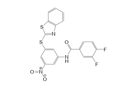 benzamide, N-[3-(2-benzothiazolylthio)-5-nitrophenyl]-3,4-difluoro-