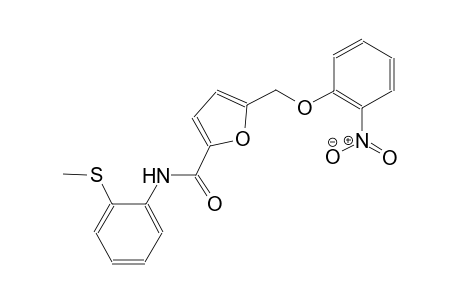 N-[2-(methylsulfanyl)phenyl]-5-[(2-nitrophenoxy)methyl]-2-furamide