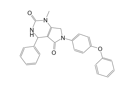 1-methyl-6-(4-phenoxyphenyl)-4-phenyl-3,4,6,7-tetrahydro-1H-pyrrolo[3,4-d]pyrimidine-2,5-dione