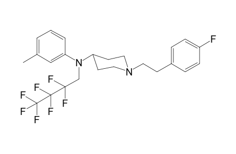 N-(2,2,3,3,4,4,4-Heptafluorobutyl)-1-[2-(4-Fluorophenyl)ethyl]-N-(3-methylphenyl)piperidin-4-amine