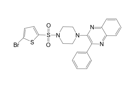 2-[4-(5-bromothiophene-2-sulfonyl)piperazin-1-yl]-3-phenylquinoxaline