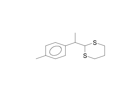 1,3-Dithiane, 2-[1-(4-methylphenyl)ethyl]-, (.+-.)-