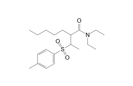 N,N-Diethyl-2-[1-(p-tolylsulfonyl)ethyl]heptanamide