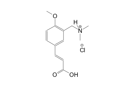benzenemethanaminium, 5-[(E)-2-carboxyethenyl]-2-methoxy-N,N-dimethyl-, chloride