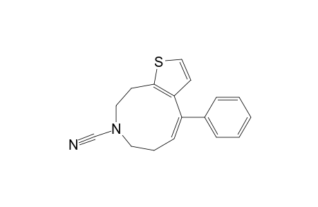 4-Phenyl-7,8,9,10-tetrahydro-6H-thieno[2,3-d]azonine-8-carbonitrile