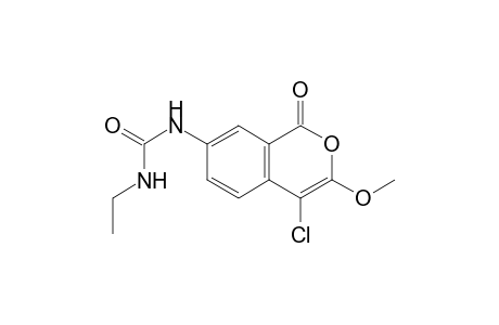 1-(4-Chloranyl-3-methoxy-1-oxidanylidene-isochromen-7-yl)-3-ethyl-urea