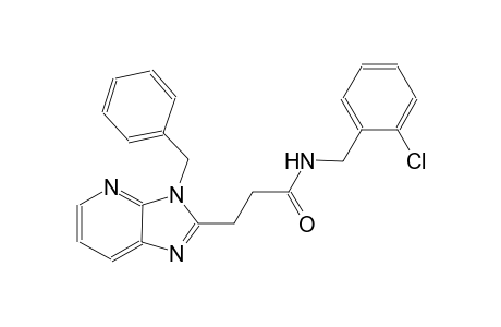 3H-imidazo[4,5-b]pyridine-2-propanamide, N-[(2-chlorophenyl)methyl]-3-(phenylmethyl)-