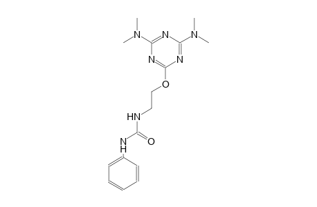 N-(2-{[4,6-bis(dimethylamino)-1,3,5-triazin-2-yl]oxy}ethyl)-N'-phenylurea