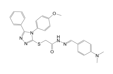 N'-{(E)-[4-(dimethylamino)phenyl]methylidene}-2-{[4-(4-methoxyphenyl)-5-phenyl-4H-1,2,4-triazol-3-yl]sulfanyl}acetohydrazide