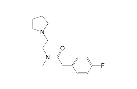 Phenylacetamide, 4-fluoro-N-methyl-N-[2-[1-azacyclopentyl]ethyl]-