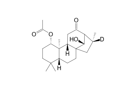 ent-1.beta.-Acetoxy-16-.alpha.-deutero-14.alpha.-hydroxykaur-12-one