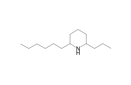 2-Propyl-6-hexylpiperidine