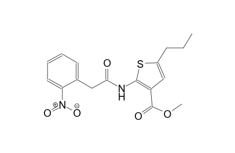 methyl 2-{[(2-nitrophenyl)acetyl]amino}-5-propyl-3-thiophenecarboxylate