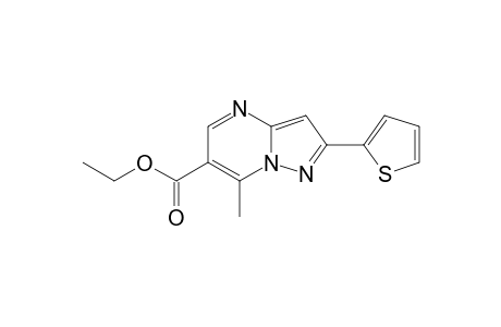 7-methyl-2-(2-thienyl)pyrazolo[1,5-a]pyrimidine-6-carboxylic acid, ethyl ester