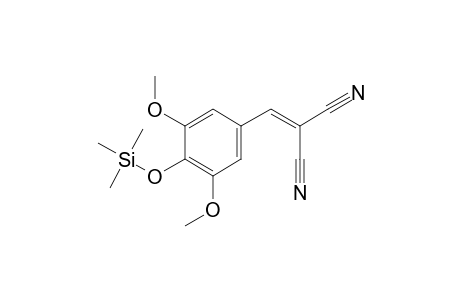 2-(4-Hydroxy-3,5-dimethoxybenzylidene)malononitrile, trimethylsilyl ether