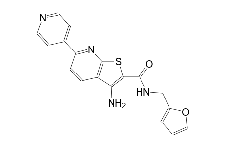 thieno[2,3-b]pyridine-2-carboxamide, 3-amino-N-(2-furanylmethyl)-6-(4-pyridinyl)-