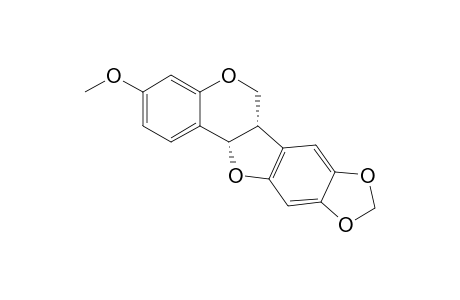 6H-[1,3]Dioxolo[5,6]benzofuro[3,2-c][1]benzopyran, 6a,12a-dihydro-3-methoxy-, cis-(.+-.)-