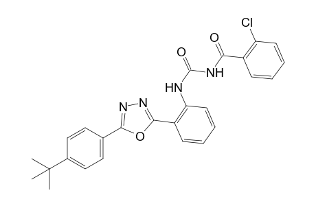 1-{o-[5-(p-tert-butylphenyl)-1,3,4-oxadiazol-2-yl]phenyl}-3-(o-chlorobenzoyl)urea