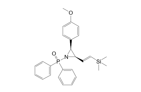 cis-N-Diphenylphosphinoyl-2-(.beta.-trimethylsilyl)vinyl-3-(p-methoxyphenyl)aziridine
