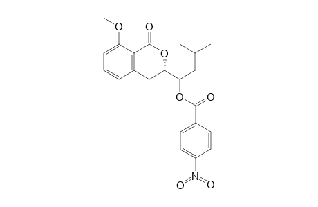 (3S)-3-[(1'R)-1'-p-Nitrobenzoyl-3'-methylbutyl]-8-methoxy-3,4-dihydroisocumarin