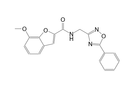 2-benzofurancarboxamide, 7-methoxy-N-[(5-phenyl-1,2,4-oxadiazol-3-yl)methyl]-