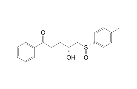 [4R,S(R)]-4-Hydroxy-1-phenyl-5-(p-tolylsulfinyl)pentanone