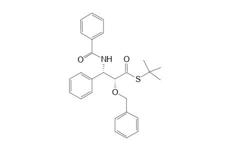 (2R,3S)-3-benzamido-2-benzoxy-3-phenyl-propanethioic acid S-tert-butyl ester