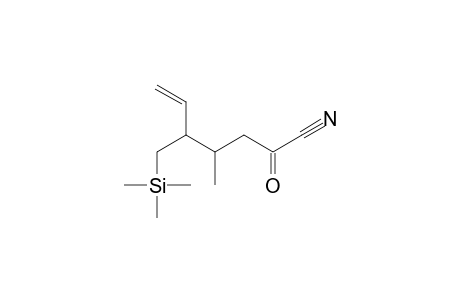2-keto-4-methyl-5-(trimethylsilylmethyl)hept-6-enenitrile