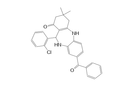 8-benzoyl-11-(2-chlorophenyl)-3,3-dimethyl-2,3,4,5,10,11-hexahydro-1H-dibenzo[b,e][1,4]diazepin-1-one