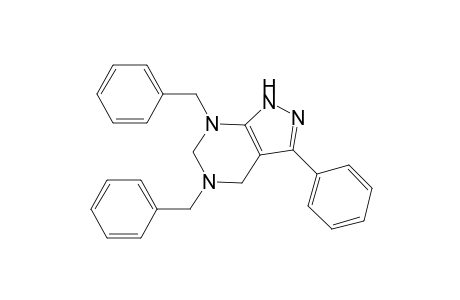 3-phenyl-5,7-bis(phenylmethyl)-4,6-dihydro-2H-pyrazolo[3,4-d]pyrimidine