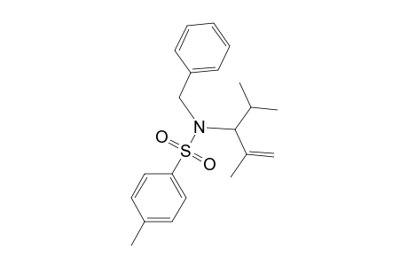 Benzenesulfonamide, 4-methyl-N-[2-methyl-1-(1-methylethyl)-2-propenyl]-N-(phenylmethyl)-, (.+-.)-
