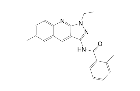 N-(1-ethyl-6-methyl-1H-pyrazolo[3,4-b]quinolin-3-yl)-2-methylbenzamide