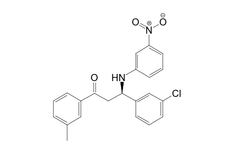 (R)-3-(3-Chlorophenyl)-3-[N-(3-nitrophenyl)amino]-1-(3-tolyl)propan-1-one