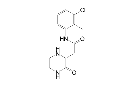 2-Pyrazineacetamide, N-(3-chloro-2-methylphenyl)hexahydro-3-oxo-