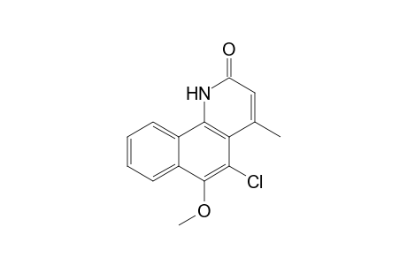 Benzo[h]quinolin-2(1H)-one, 5-chloro-6-methoxy-4-methyl-