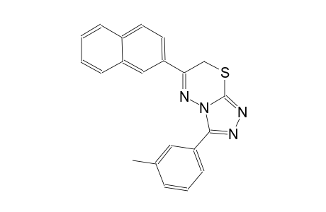 3-(3-methylphenyl)-6-(2-naphthyl)-7H-[1,2,4]triazolo[3,4-b][1,3,4]thiadiazine