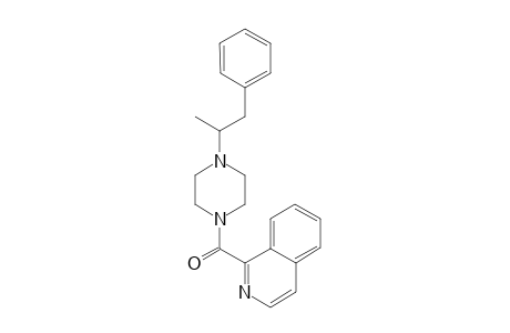 N-[1-Isoquinolylcarbonyl]-N'-(1-methyl-2-phenyl)ethyl]piperazine