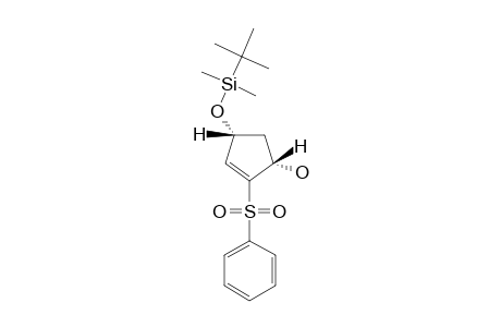 (1S,4R)-cis-4-(tert.-Butyldimethylsiloxy)-1-hydroxy-2-(phenylsulfonyl)-2-cyclopentene