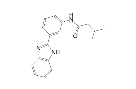 N-[3-(1H-benzimidazol-2-yl)phenyl]-3-methylbutanamide