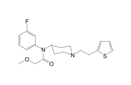 N-3-Fluorophenyl-2-methoxy-N-(1-[2-(thiophen-2-yl)ethyl]piperidin-4-yl)acetamide