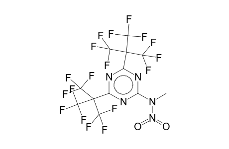 2-(N-Methyl-N-nitroamino)-4,6-bis[2,2,2-trifluoro-1,1-bis(trifluoromethyl)ethyl]-1,3,5-triazine