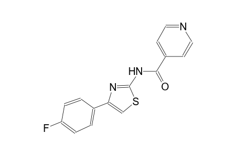 N-[4-(4-fluorophenyl)-1,3-thiazol-2-yl]isonicotinamide