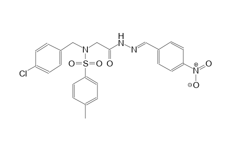 N-(4-chlorobenzyl)-4-methyl-N-{2-[(2E)-2-(4-nitrobenzylidene)hydrazino]-2-oxoethyl}benzenesulfonamide