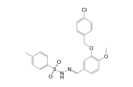 N'-((E)-{3-[(4-chlorobenzyl)oxy]-4-methoxyphenyl}methylidene)-4-methylbenzenesulfonohydrazide