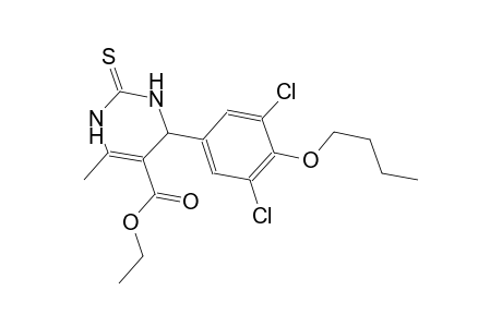ethyl 4-(4-butoxy-3,5-dichlorophenyl)-6-methyl-2-thioxo-1,2,3,4-tetrahydro-5-pyrimidinecarboxylate