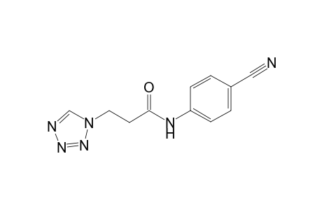 1H-1,2,3,4-Tetrazole-1-propanamide, N-(4-cyanophenyl)-